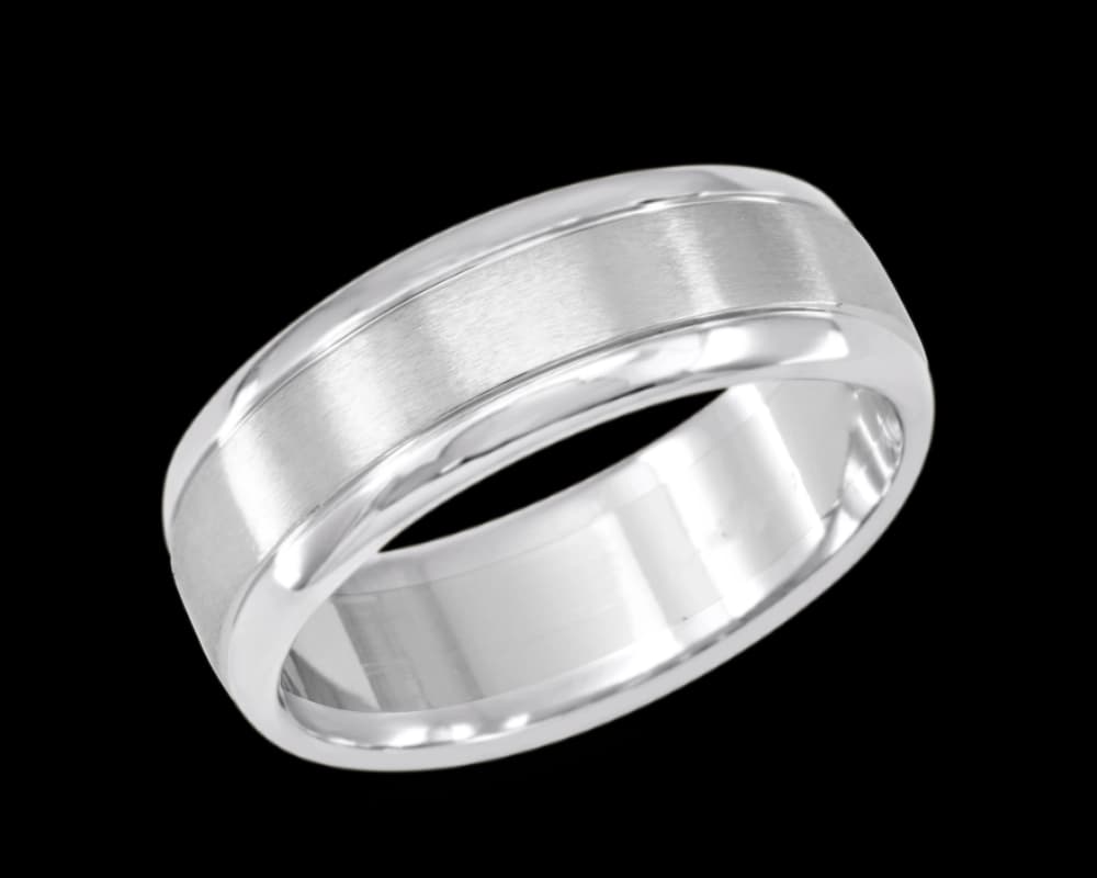 The Bryce 7mm Mens Band with Rounded Edges